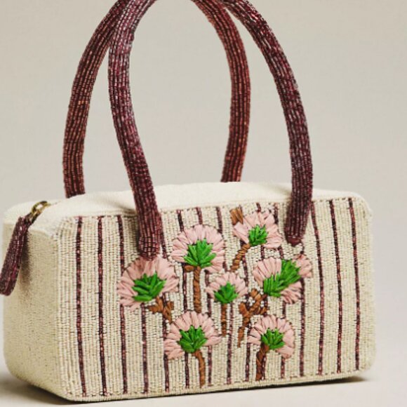 Anthropologie Handbags - Fiona Beaded Box Shape Bag - BRAND NEW